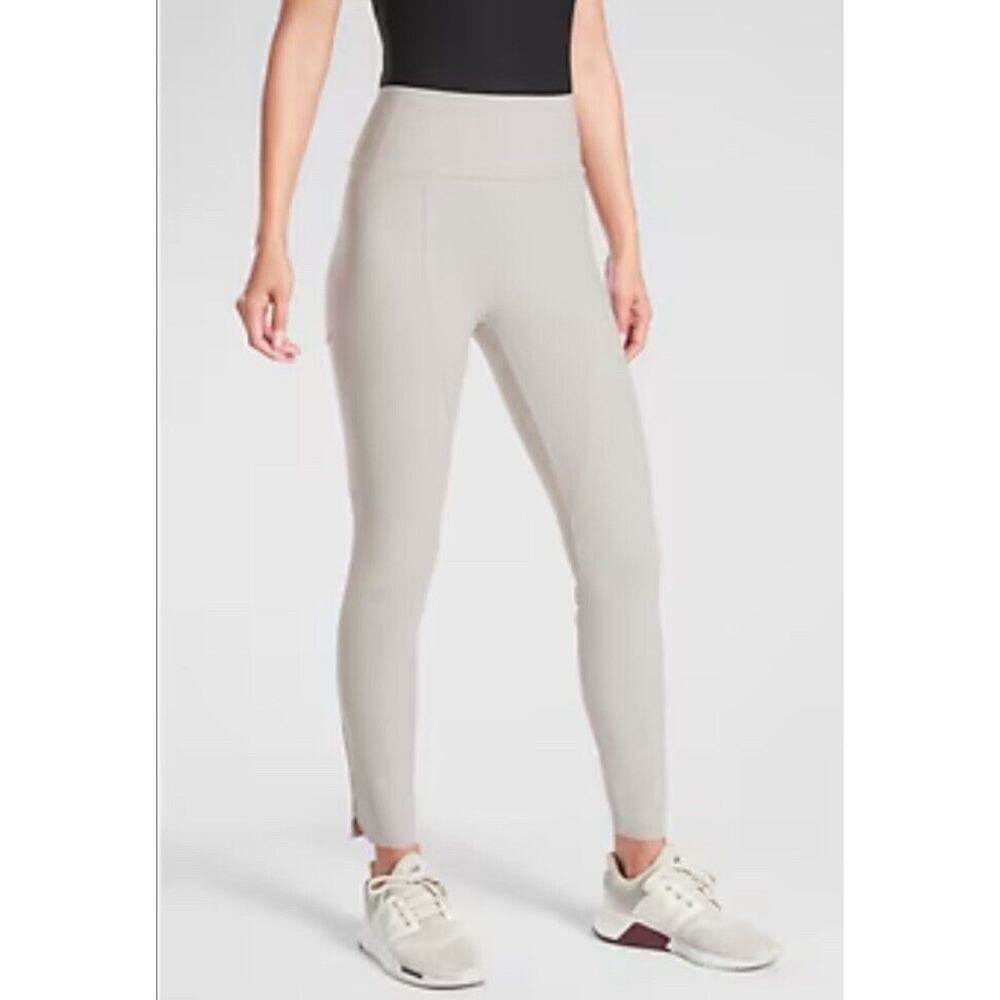 NWT Athleta Stellar City Tight Pant Commute Work Travel •14P• Beige #531088